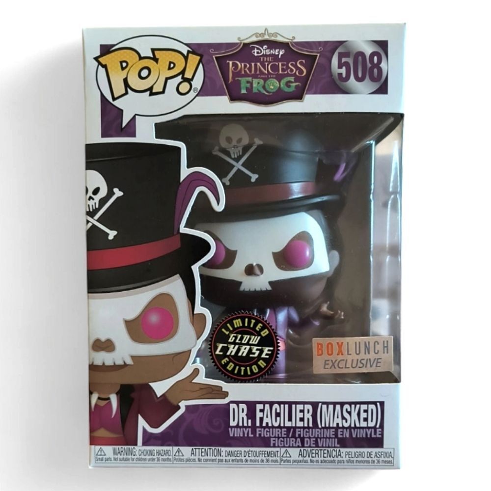 Funko Pop Disney Dr. Facilier Masked Glow Chase Limited Edition Vinyl Figure 508